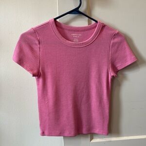 American Eagle Pink Crop Top Size M never worn